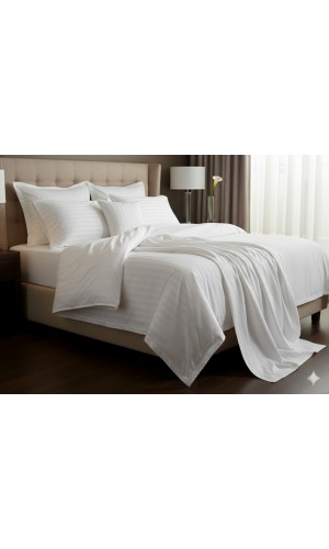 Çift kişilik Otel çarşafı 280x300cm 83 tel çizgili kumaş